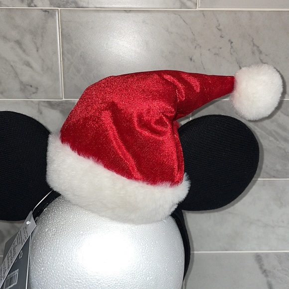Disney Parks SANTA Mickey Mouse Holiday ADAPTIVE Ears CHRISTMAS Headband NEW - Picture 4 of 11